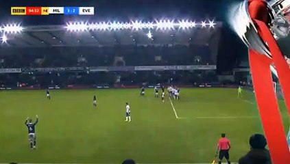 Murray Wallace Goal  Millwall 3-2 Everton 26.01.2019