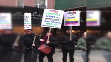 Maduro'yu Destekleyenler New York'ta Sokağa İndi