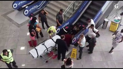 Mulher fica ferida em escada rolante do Aeroporto de Vitória