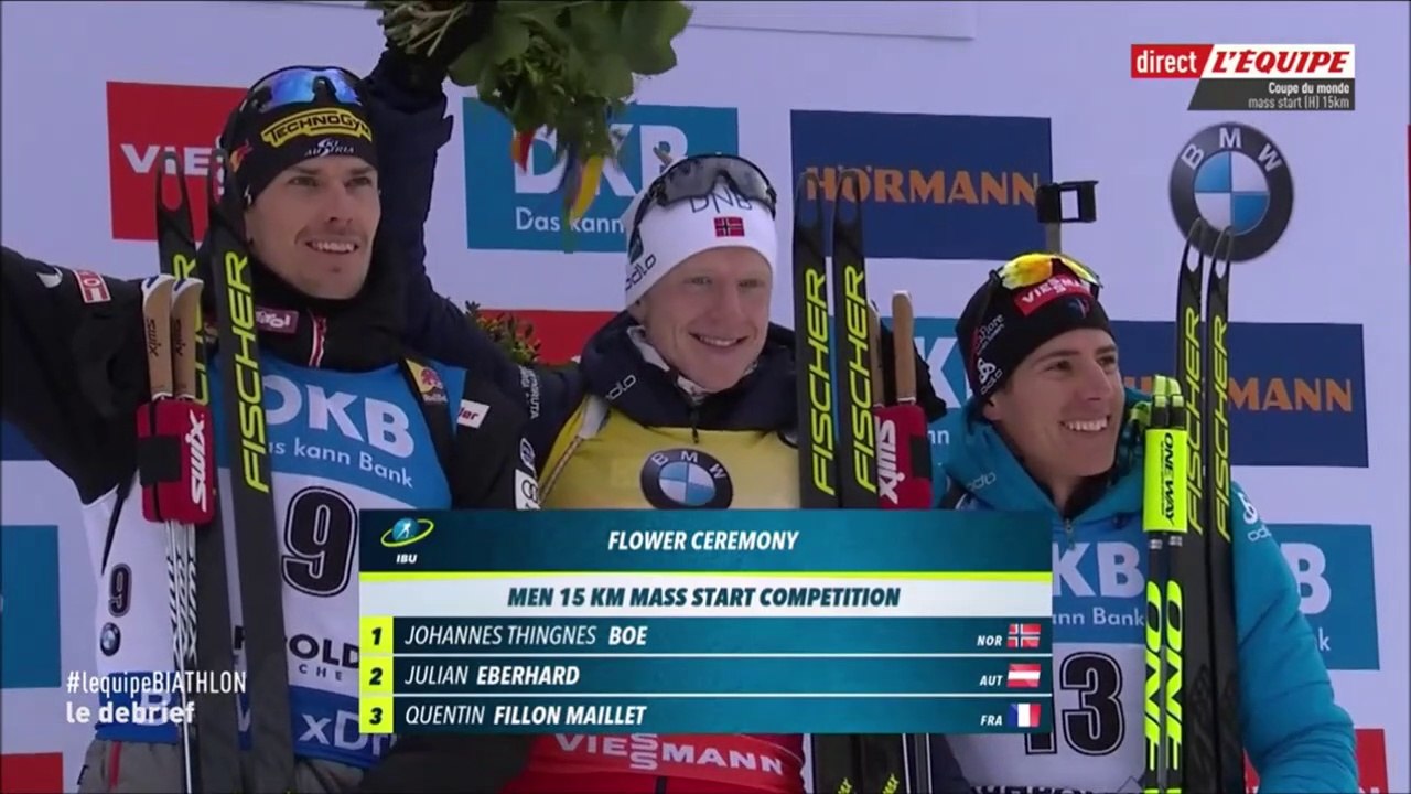 CdM biathlon - mass-start H de Ruhpolding, 20 janvier 2019 (après-course, itw, podium et débrief)