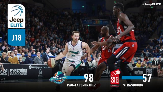 Jeep® ÉLITE : Pau-Lacq-Orthez vs Strasbourg (J18)