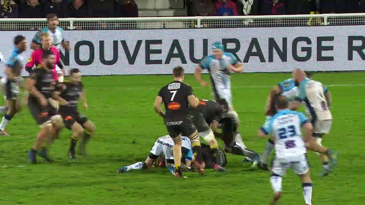 TOP 14 - Essai Vincent RATTEZ (SR) - La Rochelle - Montpellier - J15 - Saison 2018/2019