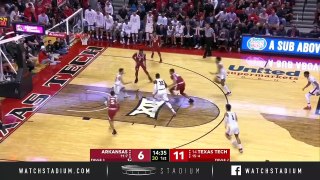 Arkansas vs. No. 14 Texas Tech Basketball Highlights (2018-19)