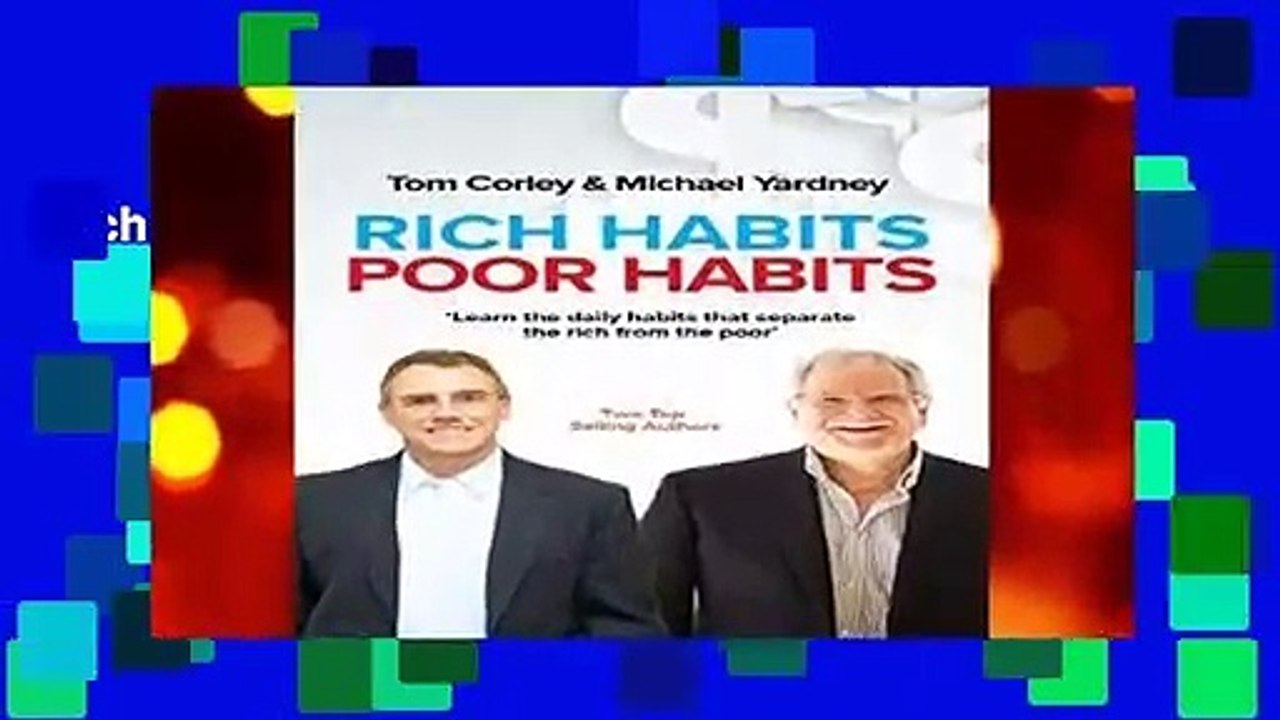 Rich Habits Poor Habits