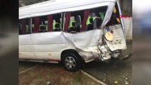 Aydın'da Midibüs ile Servis Minibüsü Çarpıştı 7 Yaralı