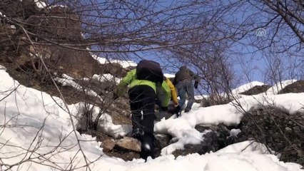 Ava Ore Şelalesi kısmen dondu - HAKKARİ