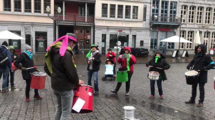 Manif à Mons :  de la musique au rendez-vous