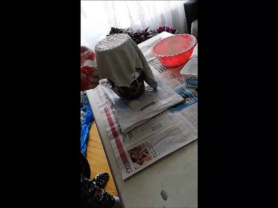 beton saksı yapımı