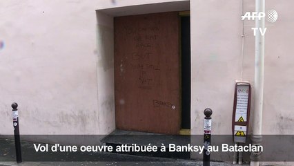 Vol d'une oeuvre de Banksy au Bataclan