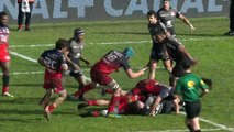 TOP 14 - Essai Mike TADJER (FCG) - Toulouse - Grenoble - J15 - Saison 2018/2019