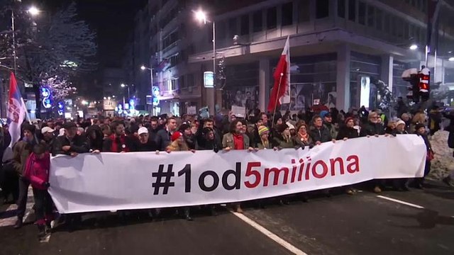 Nuevo sábado de protestas contra Aleksandar Vučić en Belgrado