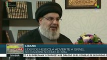 Líder de Hezbolá advierte a Israel no exagerar acciones en Siria