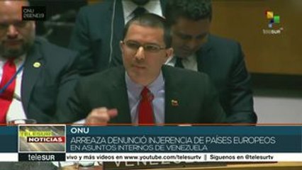 Arreaza rechaza injerencia de países europeos en Venezuela
