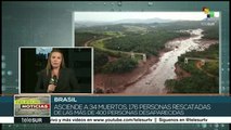 Brasil: ruptura de represa de empresa minera causa decenas de muertes