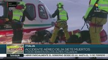Italia: colusión de dos aeronaves deja 7 muertos y 2 heridos