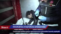 Cumhuriyet tarihine geçen Erzurum’daki uyuşturucu operasyonunun görüntüleri basınla paylaşıldı