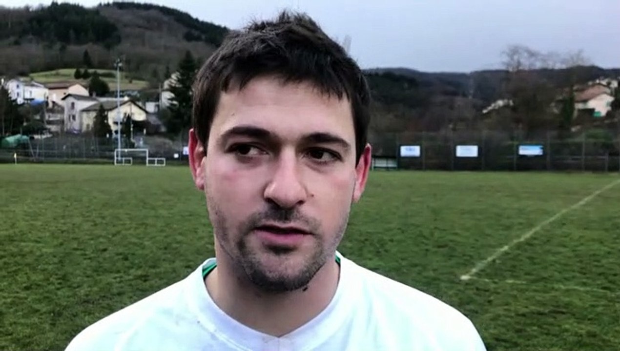 Coupe du Rhône – Mederic MONNIER réagit après la qualification de l’AS SAINT-FORGEUX contre le SO PONT de CHERUY