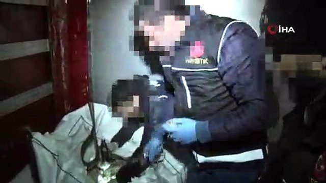 Dev uyuşturucu operasyonun görüntüleri paylaşıldı