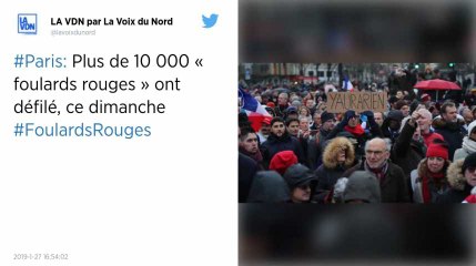 Foulards rouges. 10 500 personnes à la « marche républicaine des libertés » à Paris
