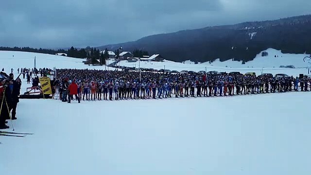 Le départ de la 44e envolée nordique de ski de fond à chapelle-des-bois dans le Haut-Doubs