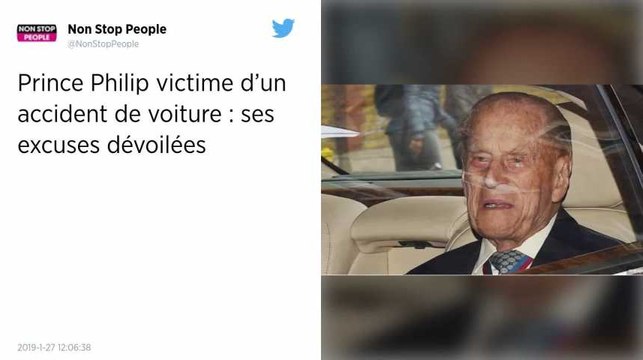Philip, époux de la reine Elizabeth II, présente ses excuses à la femme qu'il a blessée dans un accident de la route