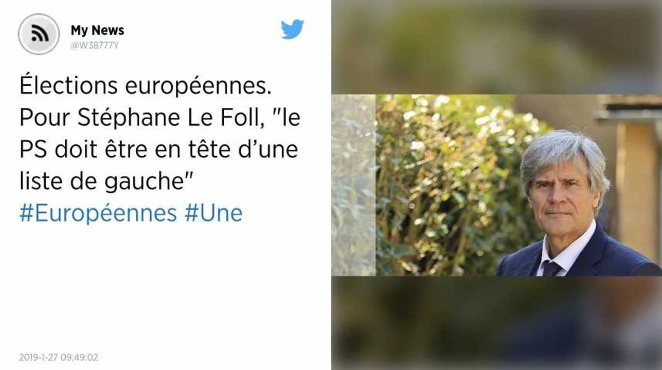 Élections européennes. Pour Stéphane Le Foll, "le PS doit être en tête d’une liste de gauche"