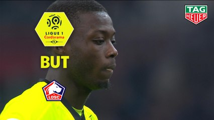 But Nicolas PEPE (45ème +3 pen) / Olympique de Marseille - LOSC - (1-2) - (OM-LOSC) / 2018-19