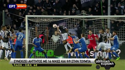 Γκολ και Φάσεις από το ΠΑΟΚ ΟΦΗ 4-0
