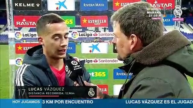 Lucas Vázquez: Benzema es el mejor '9', es una maravilla jugar con él