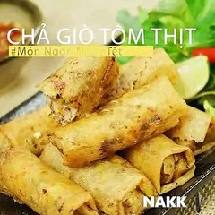 Cách làm CHẢ GIÒ TÔM BẮP giòn ngon