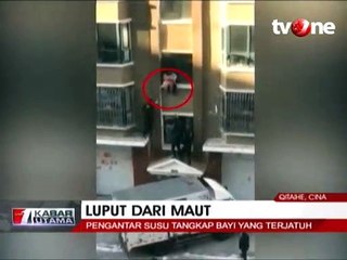 Aksi Dramatis Penyelamatan Bayi dari Kebakaran Apartemen