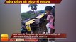 Andhra Pradesh 17 students suffer injuries after a school bus turned turtle in Guntur district,आंध्र
