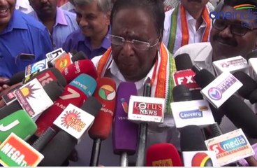 பிரியங்கா காந்தியால் பயப்படும் பாஜக-முதல்வர் நாராயணசாமி பேச்சு- வீடியோ