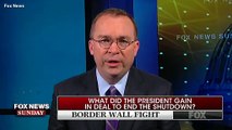 Trump Ended Shutdown Because Democrats Told Him He Was 'Winning The Battle' Over The Wall, Mick Mulvaney Claims