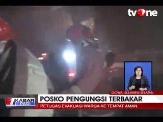 Posko Pengungsi Korban Banjir dan Longsor Gowa Terbakar!