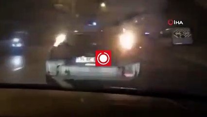 Trafikte maganda dehşeti