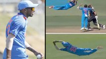 India Vs New Zealand : Hardik Pandya Takes A Stunning Catch To Dismiss Kane Williamson | Oneindia