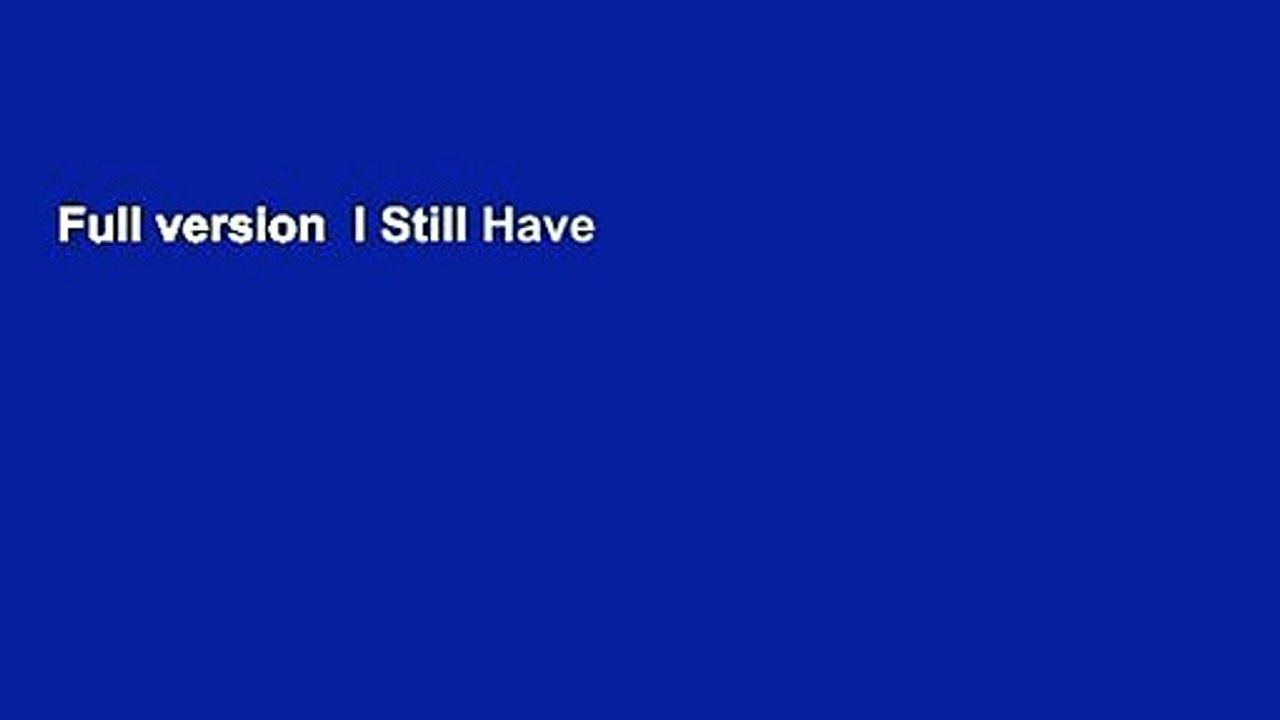 Full version  I Still Have All My Fingers  For Kindle