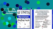 S.I. Units (Revision) Playing Cards: Units, Symbols, Quantities, Equations   Abbreviations in