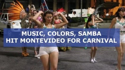 Music, colors and samba hit Montevideo streets for Carnival