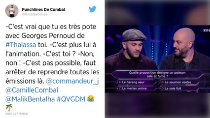 Qui veut gagner des millions ? : Les internautes sous le charme de Camille Combal !