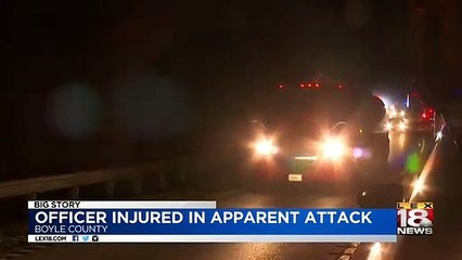 Kentucky Officer Gets Hit in Face By Softball-sized Rock While Driving