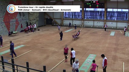 Troisième tour, tir rapide en double, France Club Elite 1 Féminin, J3 groupe Titre,  Bievre Isère contre Fontaine,  saison 2018/2019
