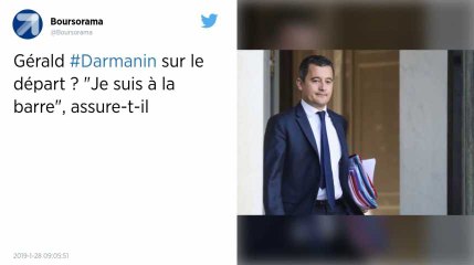 « Je suis à la barre », assure Gérald Darmanin face aux rumeurs de son départ du gouvernement