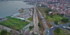 Eminönü-Alibeyköy Tramvay Hattının Rayları Yerleştiriliyor