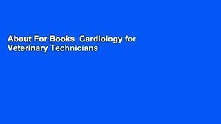 About For Books  Cardiology for Veterinary Technicians and Nurses  Review