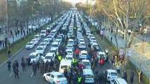 Octavo día de huelga indefinida de los taxistas madrileños contra los VTC