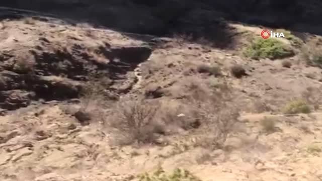 Uçurumda Mahsur Kalan Keçiyi İtfaiye Kurtardı