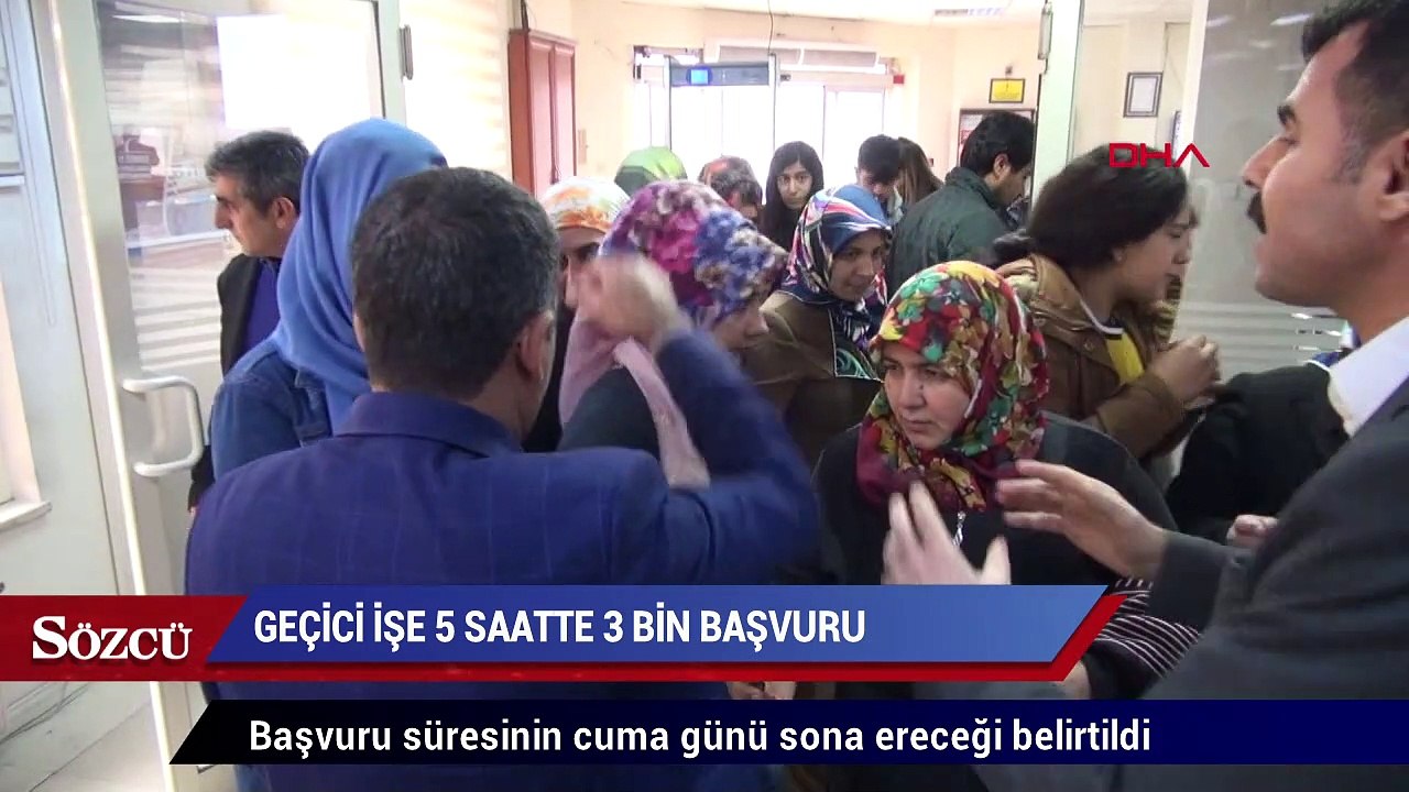 İlk 5 saatte başvuru sayısı 3 bin kişiyi buldu