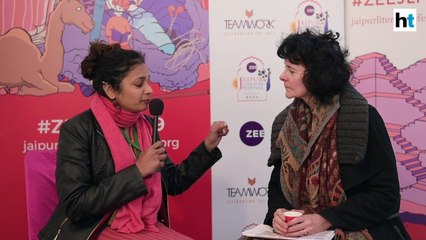 In conversation with poet Ruth Padel at Jaipur Literature Festival 2019
